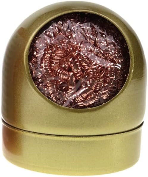 Lötspitzen-reinigungsset, Messingdrahthalter, Reinigungsset Für Messingspitzen Mit Weicher Spule, Stahldrahthalter, Kein Wasser Erforderlich (goldfarben)