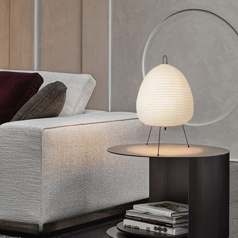 Reispapierlampe Im Wabi-sabi-stil, Moderne Nordische Tischlampe Für Wohnzimmer Und Nachttisch