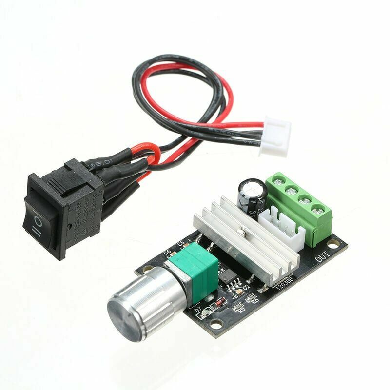 2 Stück Dc 6v 12v 24v 3a Pwm-motordrehzahlregler Mit Umkehrschalter