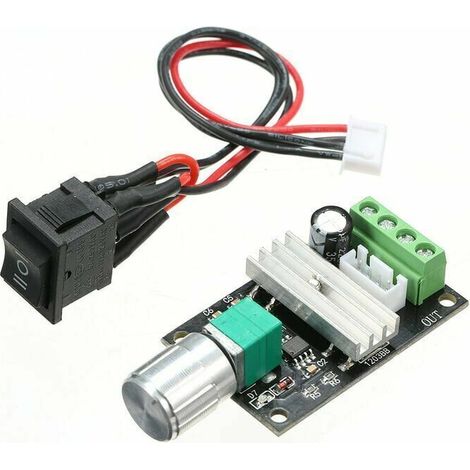 Set Mit 2 Dc 6v 12v 24v 3a Motordrehzahlreglern Pwm-drehzahlregler Mit Wendeschalter