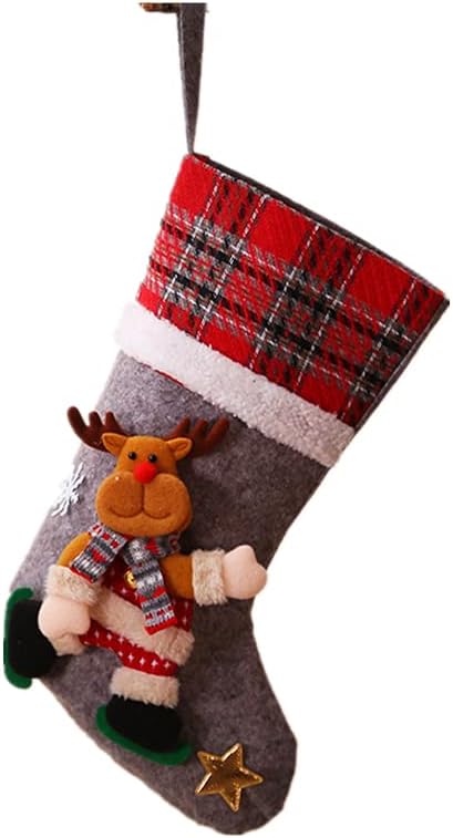 Weihnachtsstrümpfe, Weihnachtsmannsocken, Für Weihnachtsstrumpf-dekorationsbeutel, Süßigkeitenbeutel, Geschenkbeutel.-c