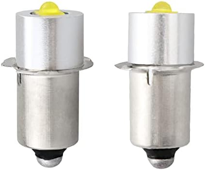 Ersatz-led-taschenlampenbirnen P13.5s, Dc 4v-12v, 3w, 2 Stück (p13.5s, Silber)