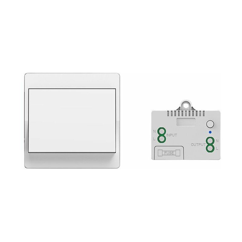 Fernbedienung Und Wandsender Für Motorisierte Systeme. Autarker, Batterieloser Funkschalter, Drahtlose Fernbedienung Für Lampen Und Elektrogeräte, Wasserdicht Und Sicher, Kann Direkt Im Badezimmer Ins