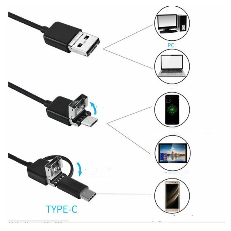 Kabellose 5,5-mm-1080p-hd-zoom-endoskopkamera Mit Wlan, 6 Leds Und Ip68-wasserdichtem, Starrem Kabel (3,5 M Länge) Für Den Innen- Und Außenbereich, Kompatibel Mit Android- Und Ios-smartphones Und -tab
