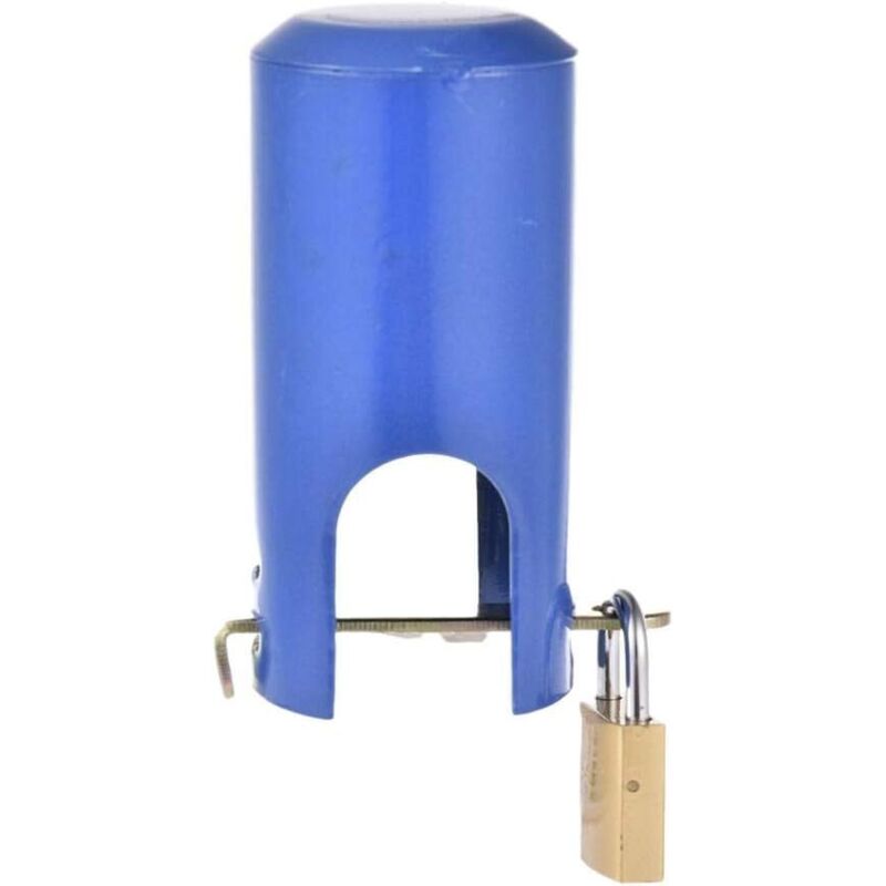Diebstahlsichere Schutzhülle - Hergestellt Aus Hochwertigem Metall - Multifunktional - Für Den Außenbereich, Garten, Küche (blau)
