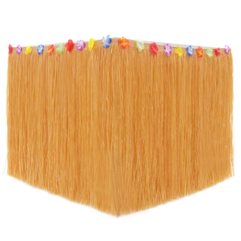 Hawaiianischer Tischrock, Hawaiianischer Tisch Und Stühle, Hibiskus-tischrock, Hawaiianisches Party-dekorationsset, Hawaiianischer Tisch Und Stühle, Tropisches Dekor (300 X 75 Cm)