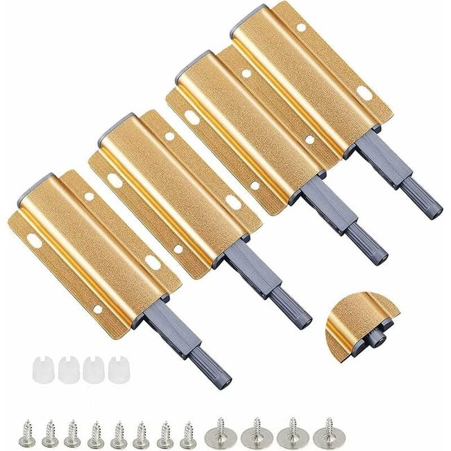 Türverschlüsse Mit Druckknopf, 4er-pack Goldene Magnetische Schrankverschlüsse Mit Druckknopf