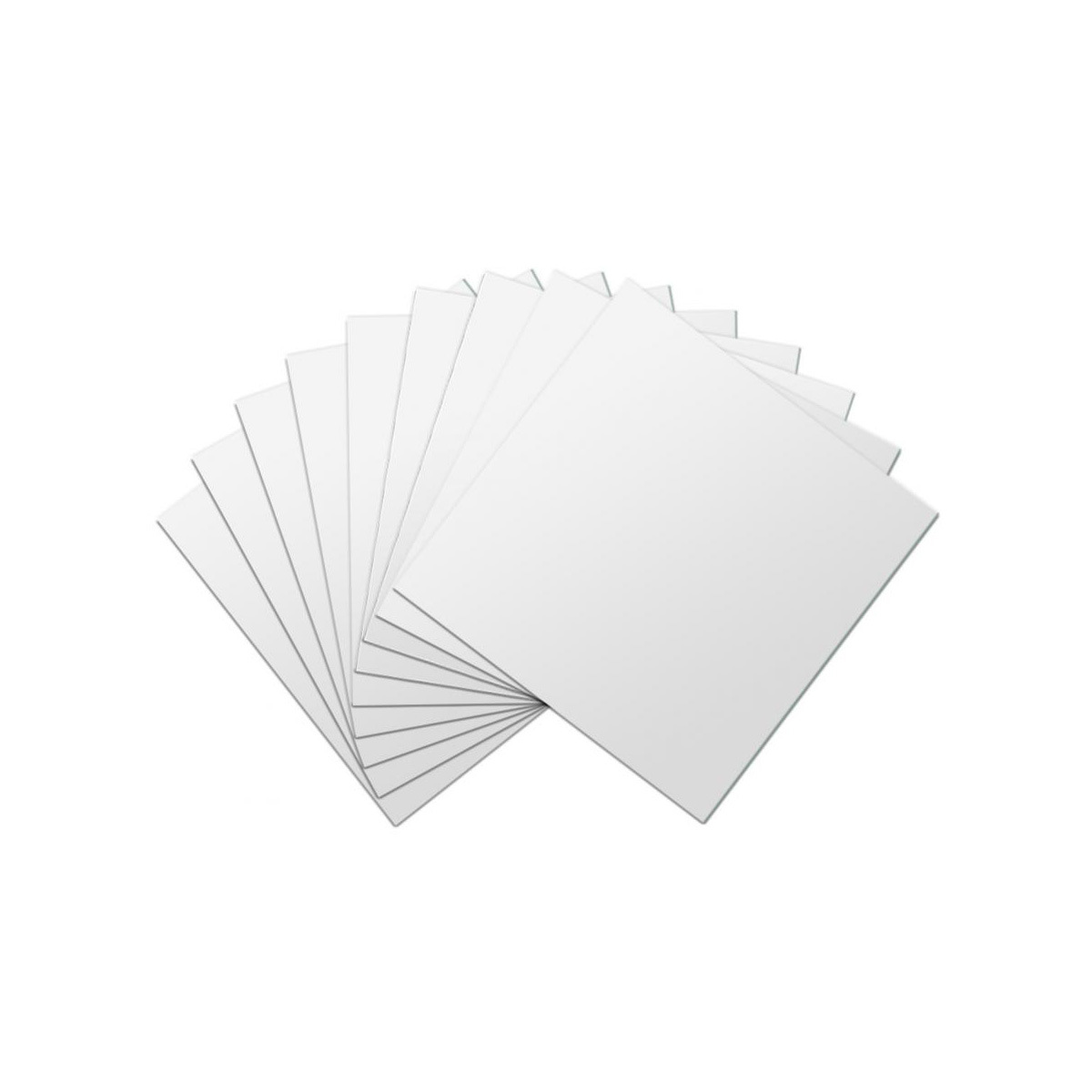 Wandspiegel, 10 Stück Selbstklebende Wandspiegel 15x15cm Abnehmbare Dekorative Klebespiegel Quadratisch Silber Rechteckig Flexible Quadratische Klebespiegelaufkleber Für Badezimmer Innendekoration Küc