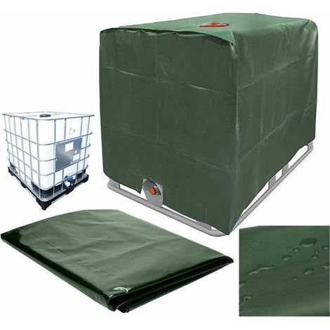 Wassertankabdeckung, Ibc-tankabdeckung Für 800-liter-tanks, Schutzhülle Für Wassertankbehälter, Staubdicht, Uv-beständig, Regendicht (grün)