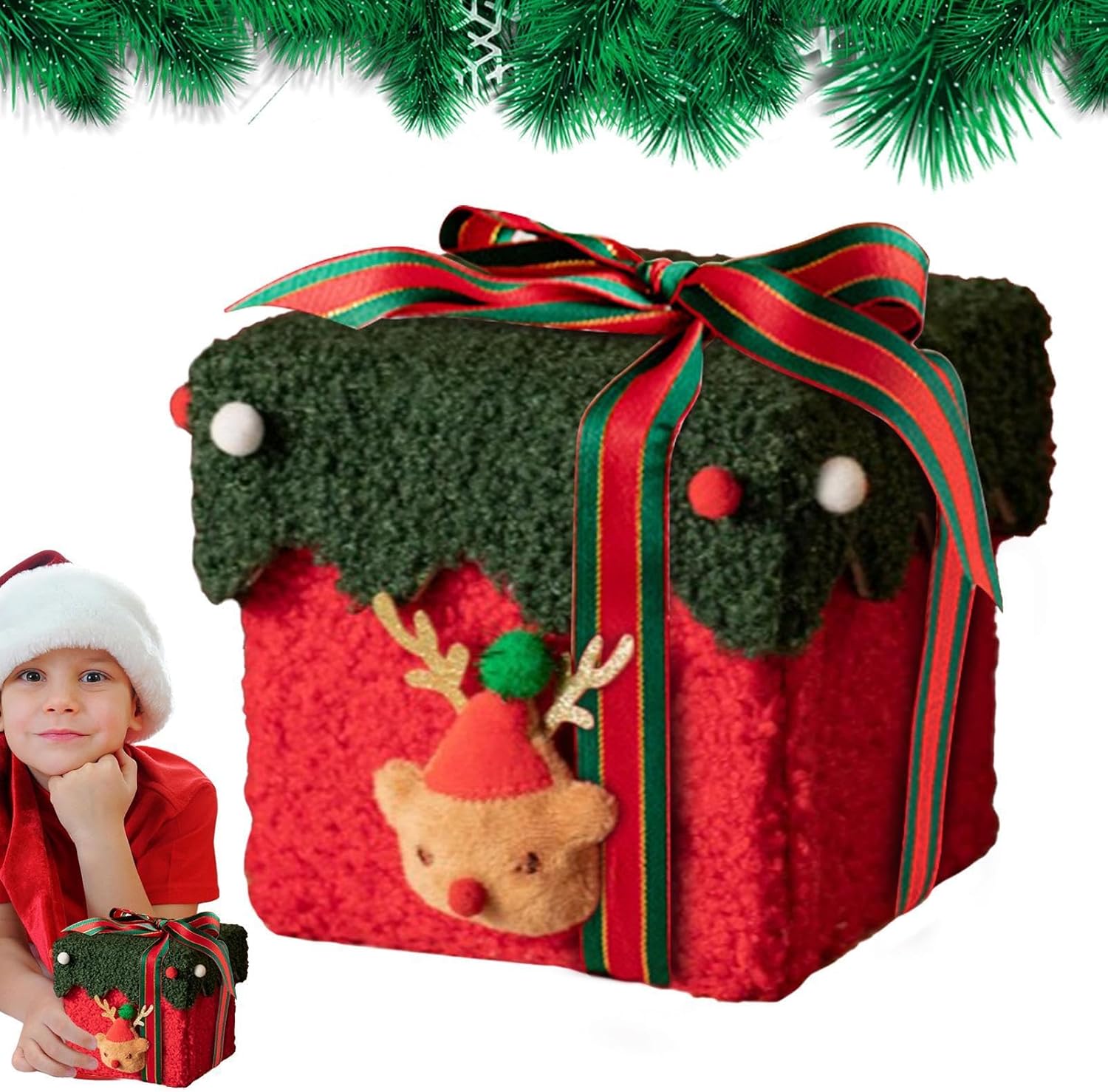 Weihnachtsbonbonschachteln, Partytüten Mit Süßigkeiten, Kleine Leckerlischachteln, Hübsche Bonbonschachteln, Festliche Geschenkboxen, Leckerlischachteln Aus Karton Und Lammwolle Für Süßigkeiten Und Sc