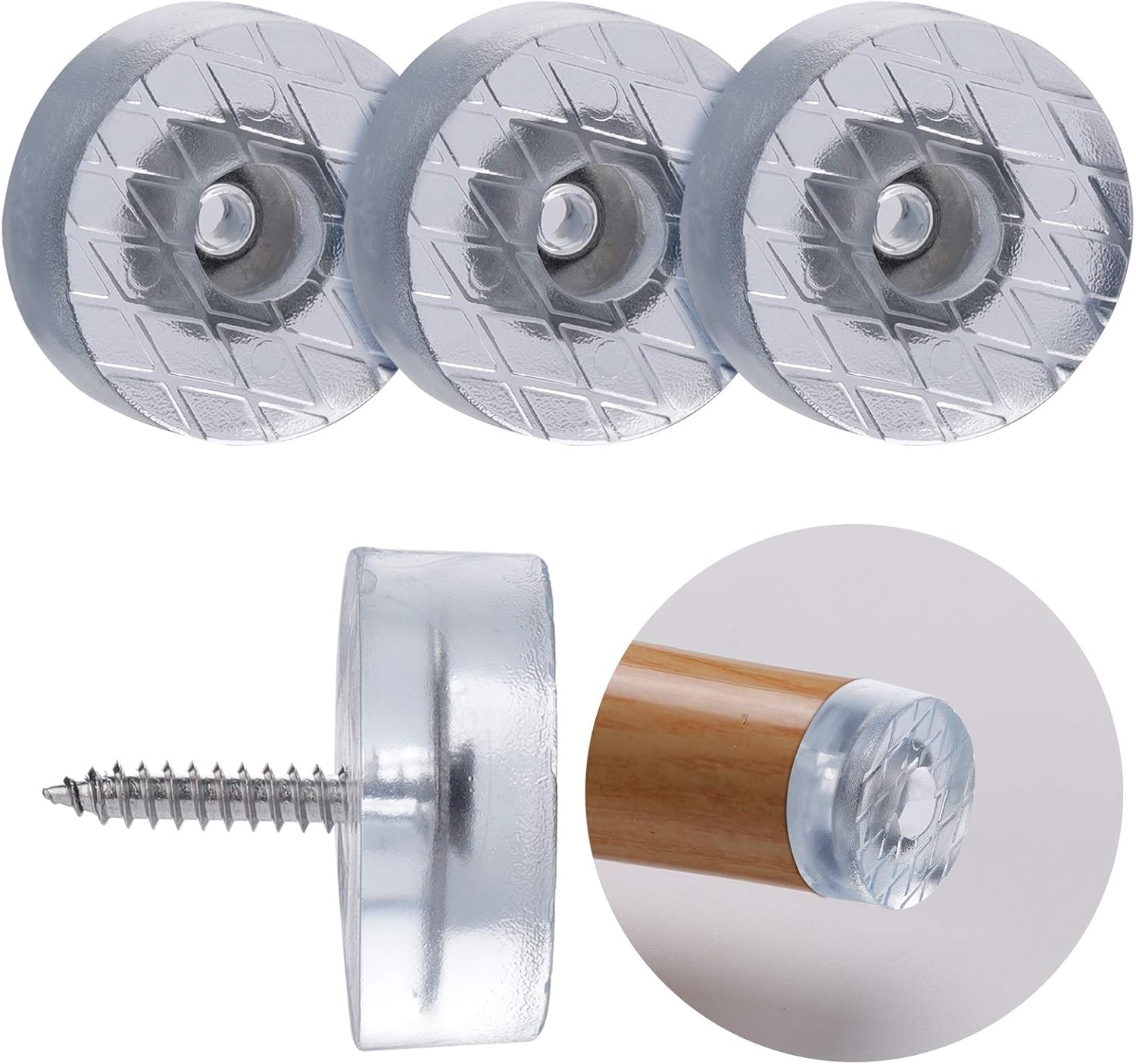 Rutschfeste Gummipads In Runder Form, Φ18 Mm, Für Möbel, Stühle, Sofas, Tische, Holzböden, Klare Geräuschreduzierung, 20 Stück