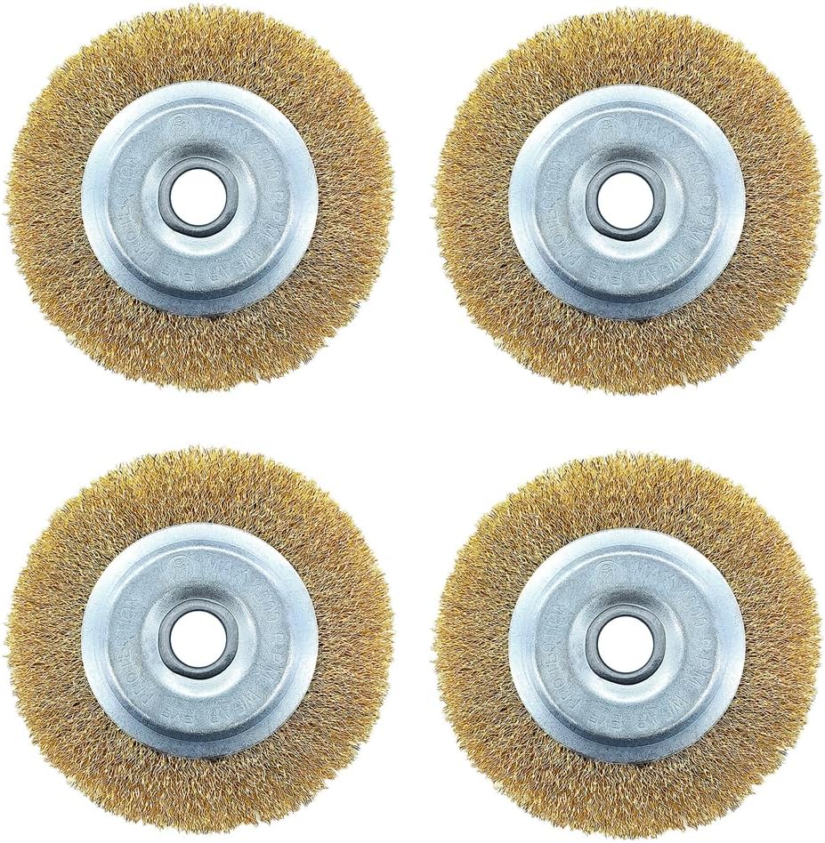 Freischneiderkopf, Unkrautbürste Für Freischneider, Wildgrasbürste, Drahtbürste, Ersatzbürste Zur Entfernung Von Unkraut Und Moos – 4er-pack