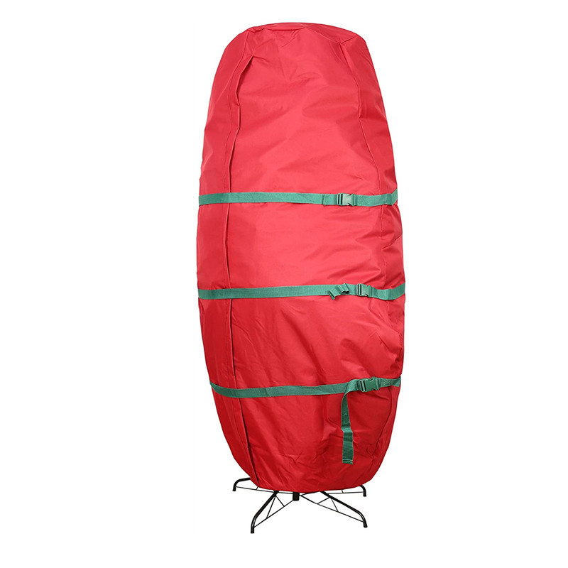 Aufbewahrungstasche Für Künstliche Weihnachtsbäume – Staubschutzhülle – Integrierter Kordelzug – Wasserdicht – Abschließbar – Große Tragetasche – Rot (89 X 190 Cm)