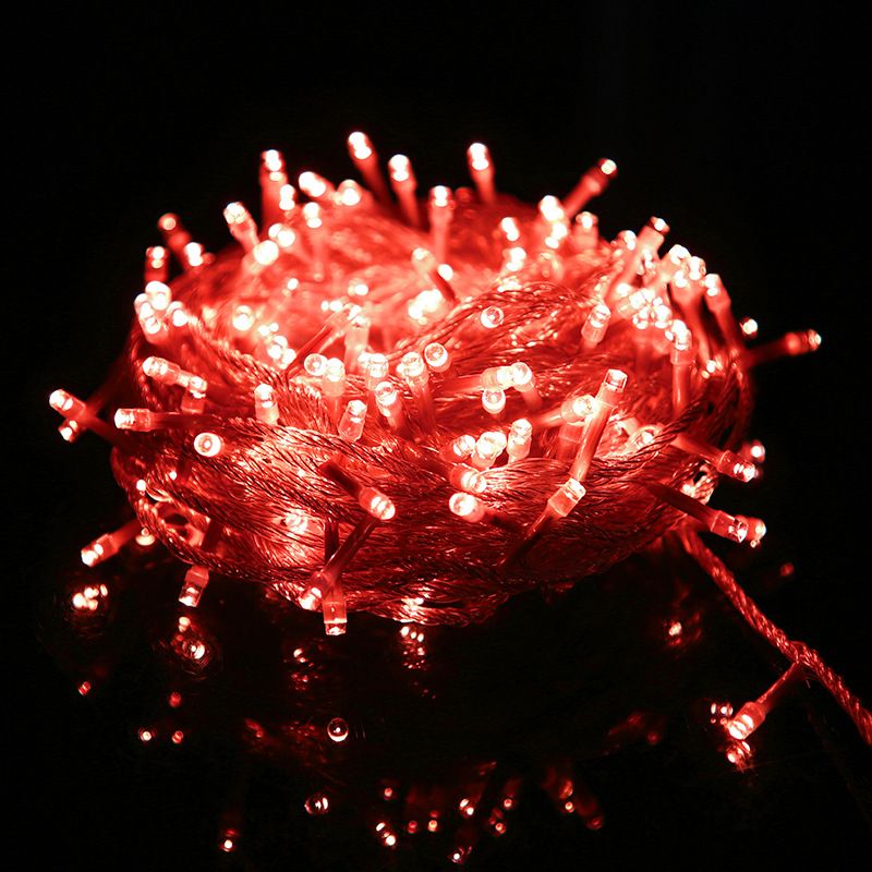 Märchenhafte Baumbeleuchtung Für Karneval, Hochzeiten, Garten Und Innenräume, Led-weihnachtsdekoration, Rot, 10 M, 100 Leds