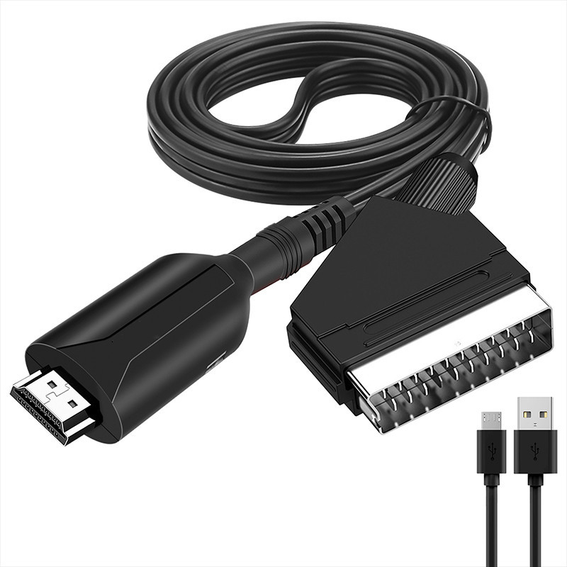 Scart-auf-hdmi-konverter, Audio-video-adapter Für Hdtv/dvd/set-top-box/ps3/pal/ntsc Starlight