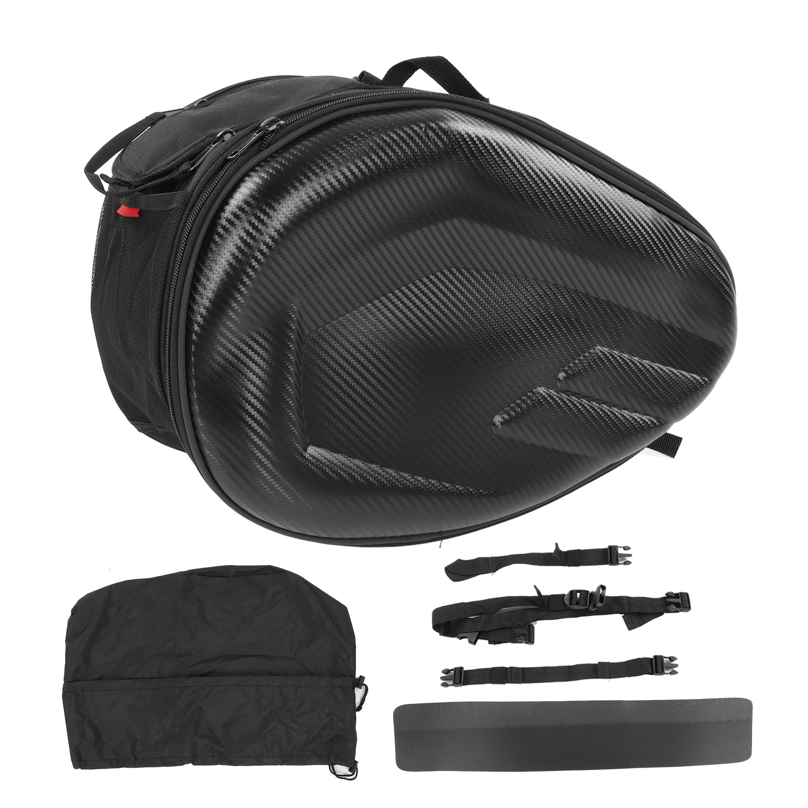 1 Paar Motorrad-satteltasche, 600d-oxford-tuch, Große Kapazität, Mehrzweck-seitentaschen, Kohlefaser-stil