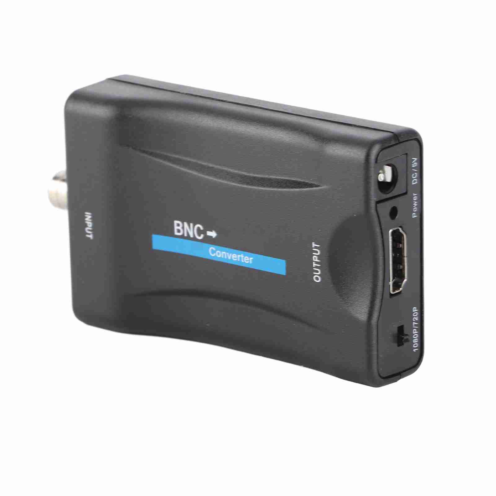 Videoadapter, 1080p/720p Niedriger Stromverbrauch Bnc An Hdmi-konverter, Dcdi-verarbeitung Dauerhaft Für Hochauflösende Spieler Spielmaschine Dvd Usb 5v Dc