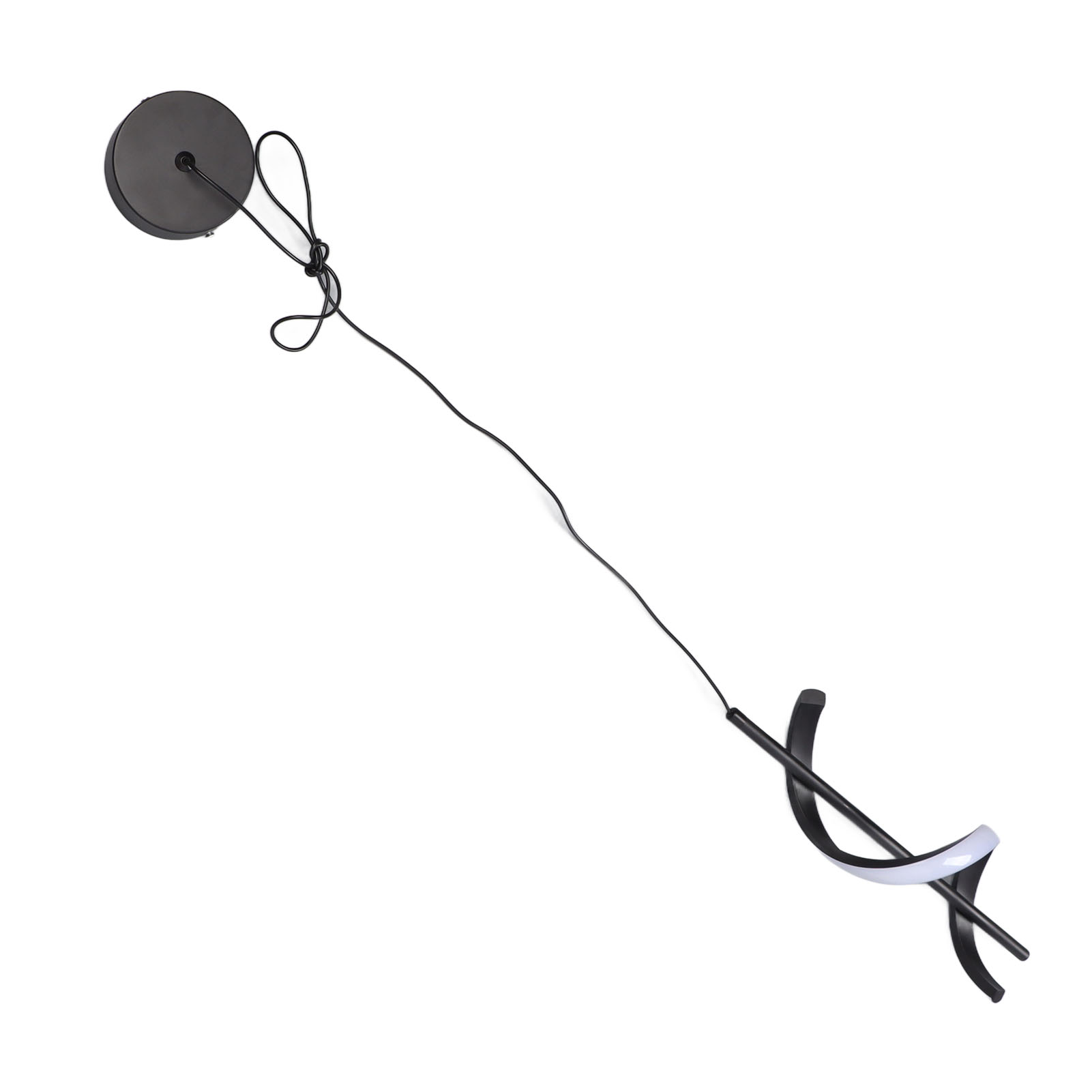 Spiralförmige Led-pendelleuchte, Schwarz, Blendfrei, Hell, Augenschutz, Hängelampe Für Wohnzimmer, Café, Familie, 85–265 V, Warm