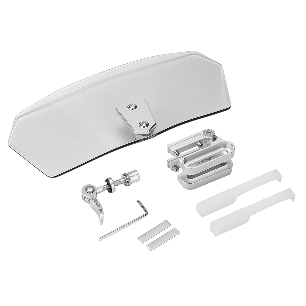 Universal Motorrad Windschutzscheibe Motorrad Windschutzscheibe Praktische Modifikationsteile(transparent)