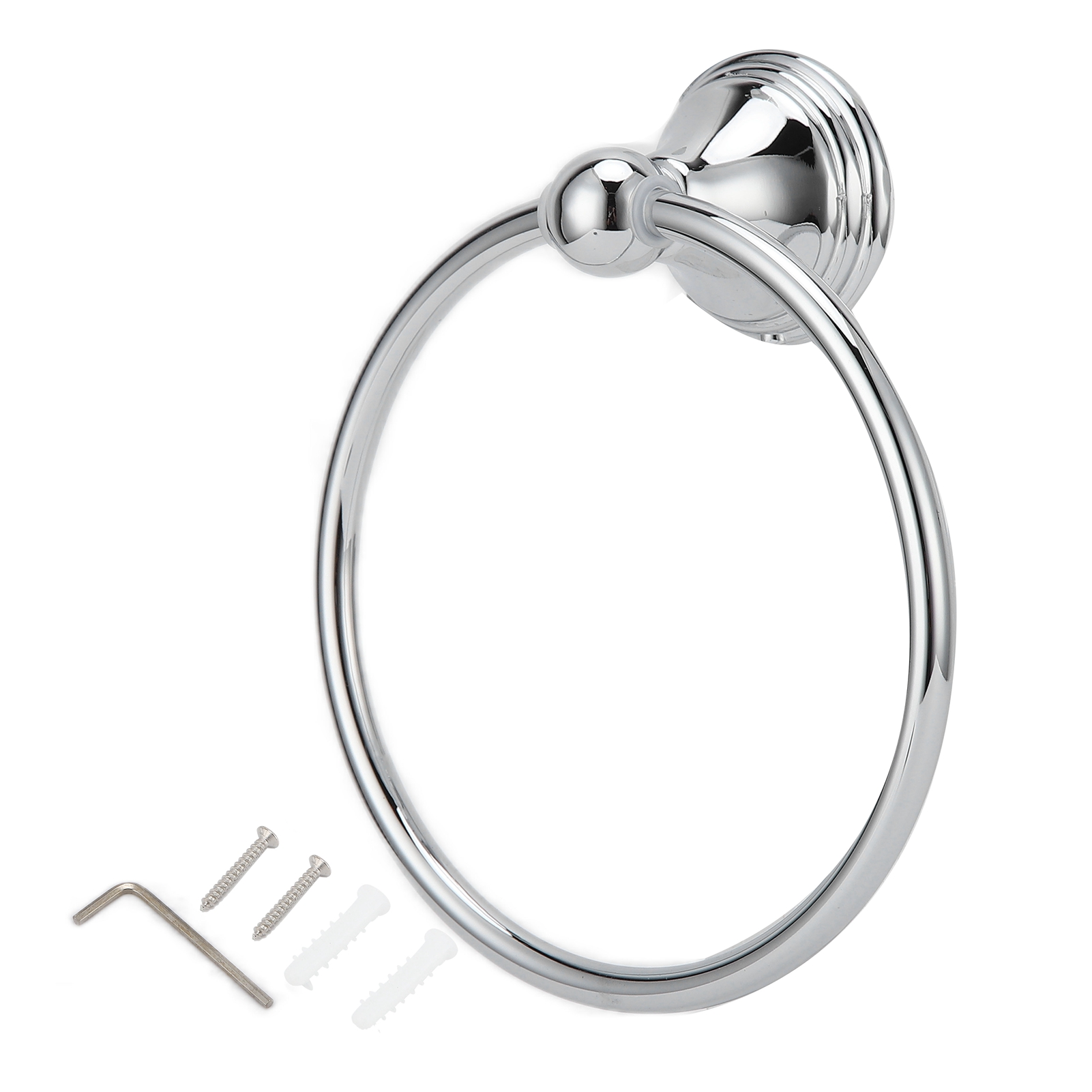 Handtuchring, Edelstahl-handhalter, Wandregal, Badezimmer-hardware-rack (893 Verchromt)
