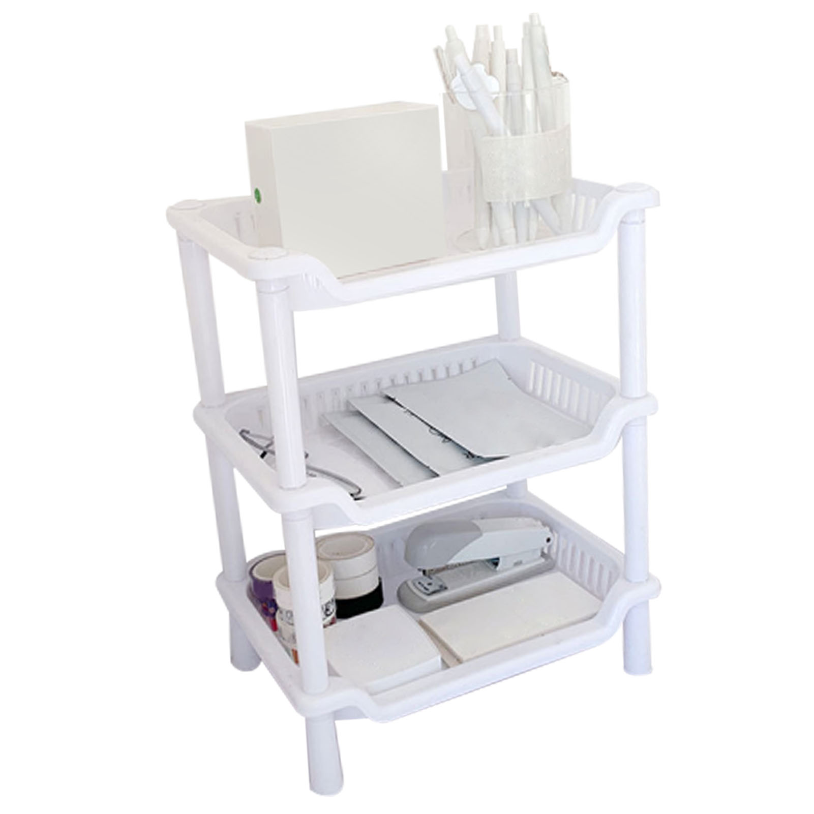 3-stufiger Badezimmer-arbeitsplatten-organizer, Abnehmbares Multifunktionales Make-up-aufbewahrungsregal Für Küche Und Schlafzimmer