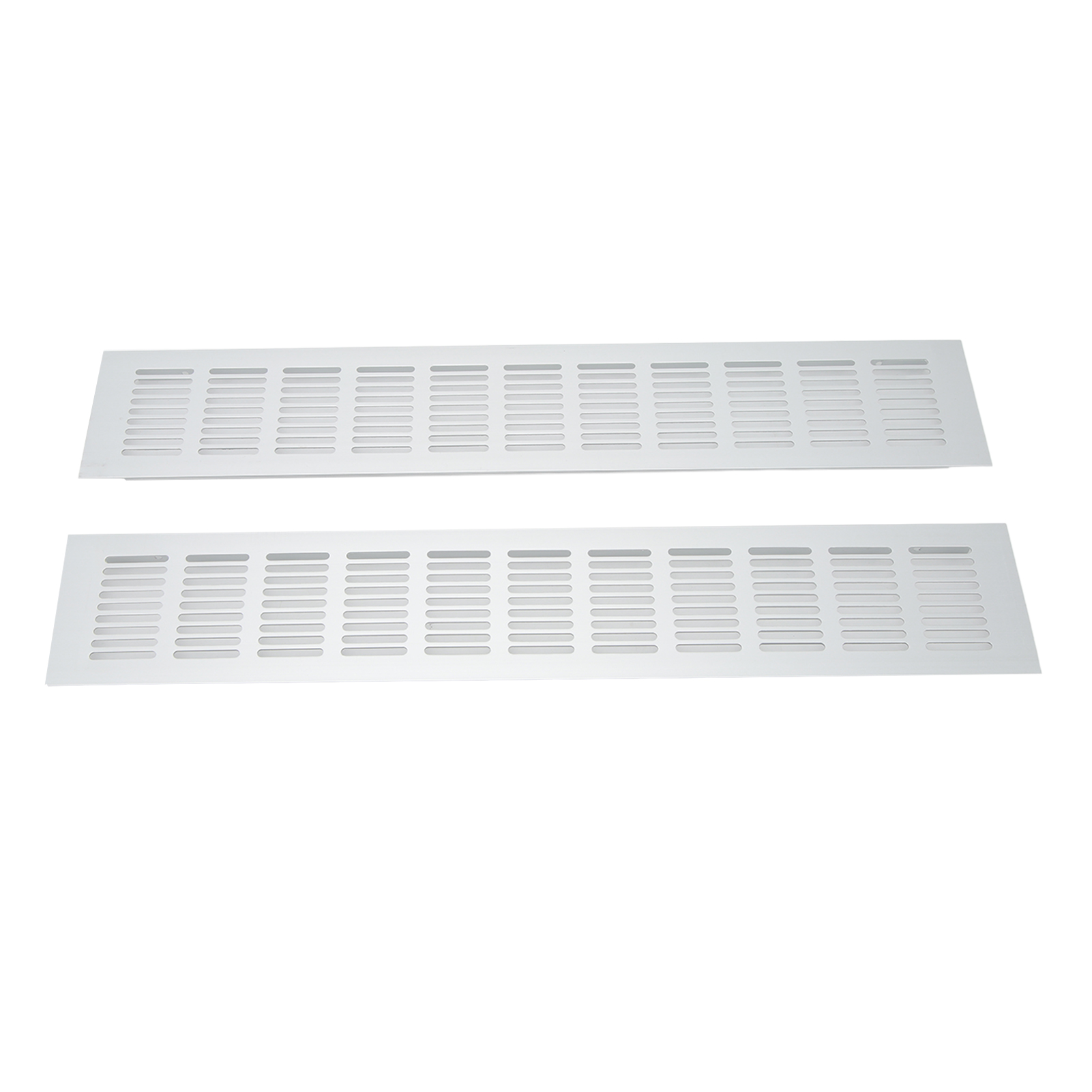 2 Stück Entlüftungsgitter, Rechteckige Platte Aus Aluminiumlegierung Für Schrank, Schuhschrank, 80 X 450 Mm