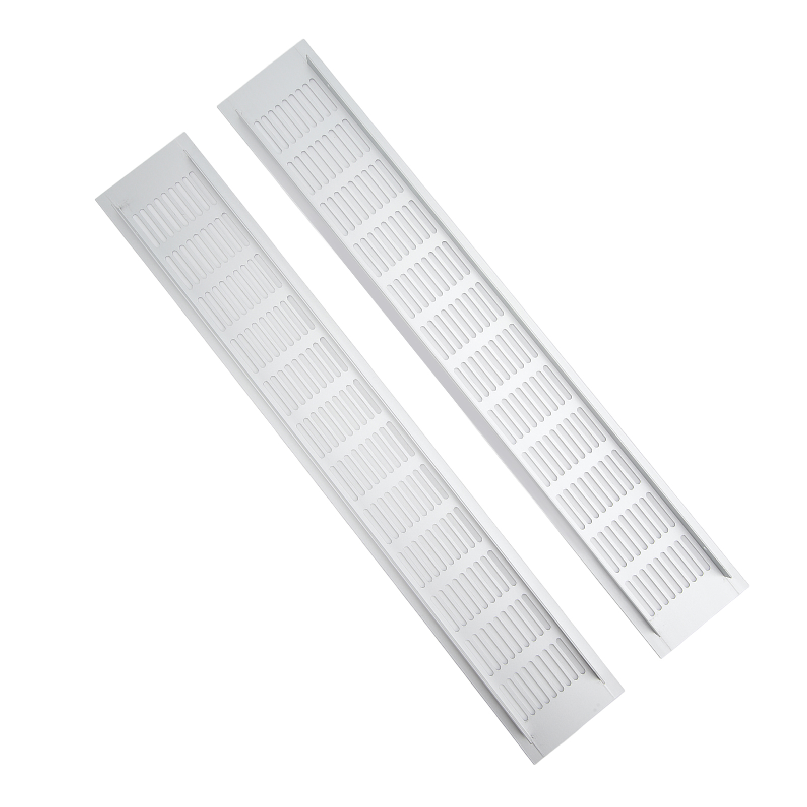 2 Stück Entlüftungsgitter, Rechteckige Platte Aus Aluminiumlegierung Für Schrank, Schuhschrank, 80 X 500 Mm