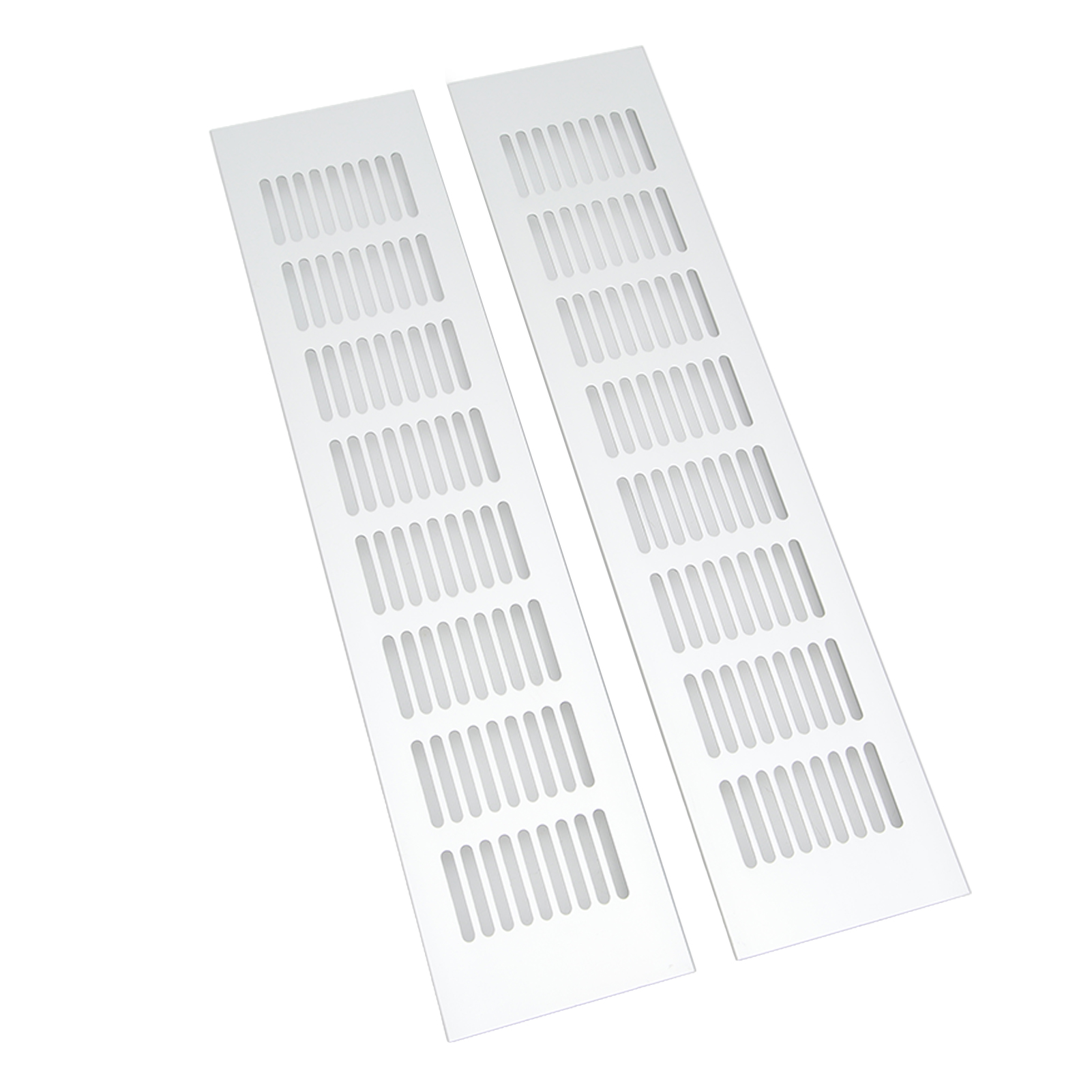 2 Stück Entlüftungsgitter, Rechteckige Platte Aus Aluminiumlegierung Für Schrank, Schuhschrank, 80 X 350 Mm