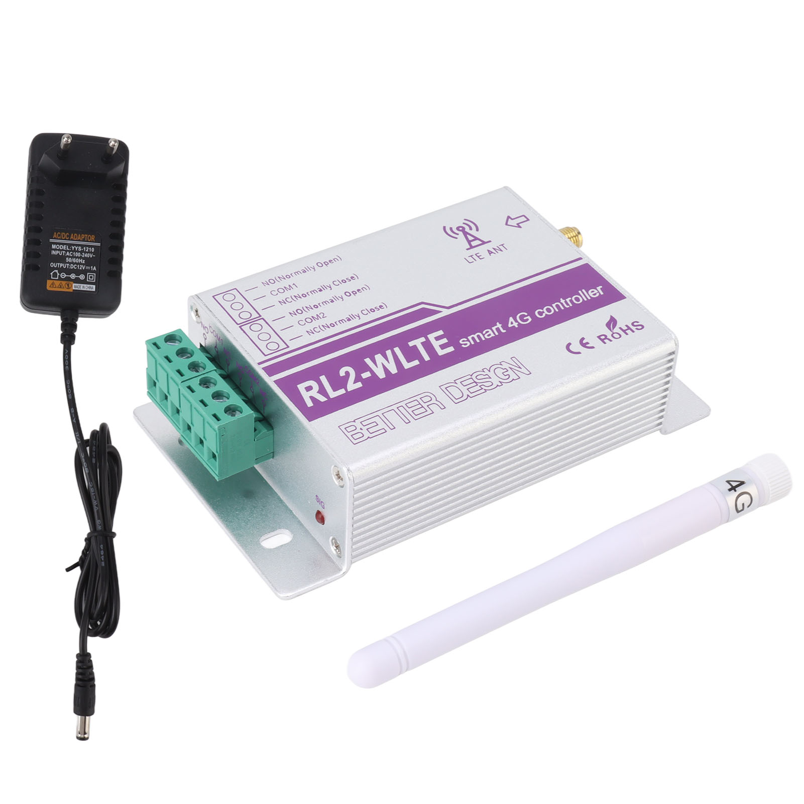 Gsm-toröffner, 2-kanal-4g-app-fernbedienung, Lichtrelaisschalter Für Garagentor-fabrikautomation