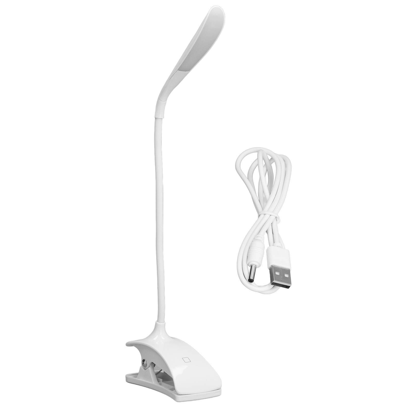 Led-schreibtischlampe, 3-stufige Helligkeit, Energiesparender Augenschutz, Clip-tisch Mit Flexiblem Schwanenhals