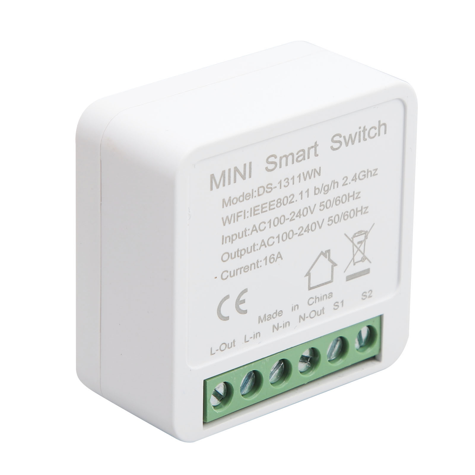 Mini Smart Wifi Schalter Diy Home Wand Licht Steuermodul 16a Ac100-240v 50/60hz