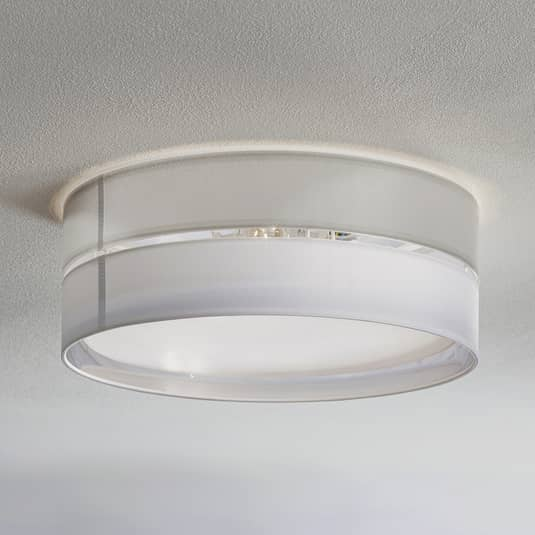 [neuwertig] B-ware Euluna Deckenlampe Deckenlampe Leuchte Lampe 15 W Hilton Weiß/silber Ø45cm E27