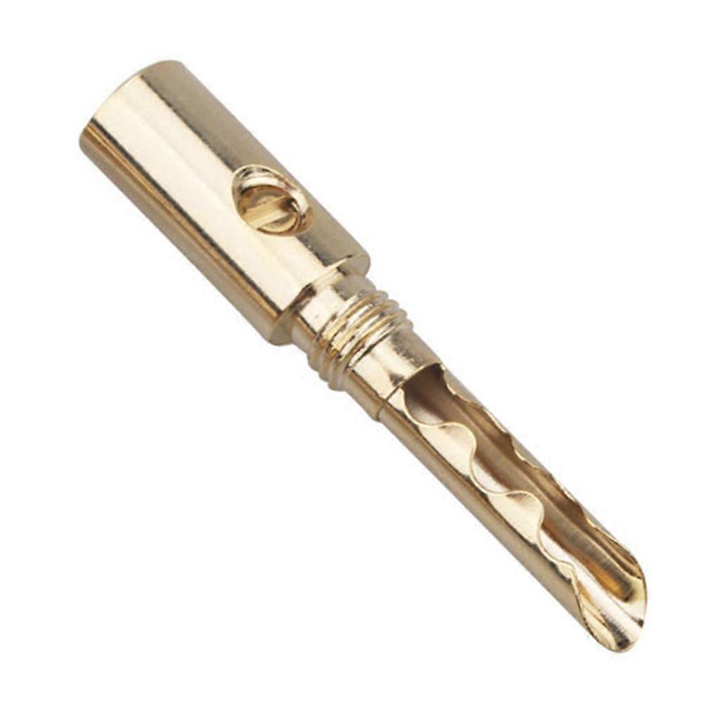Hifi Diy Vergoldeter Elektrischer Stecker 5mm Bananenstecker-anschlüsse Lautsprecherkabel