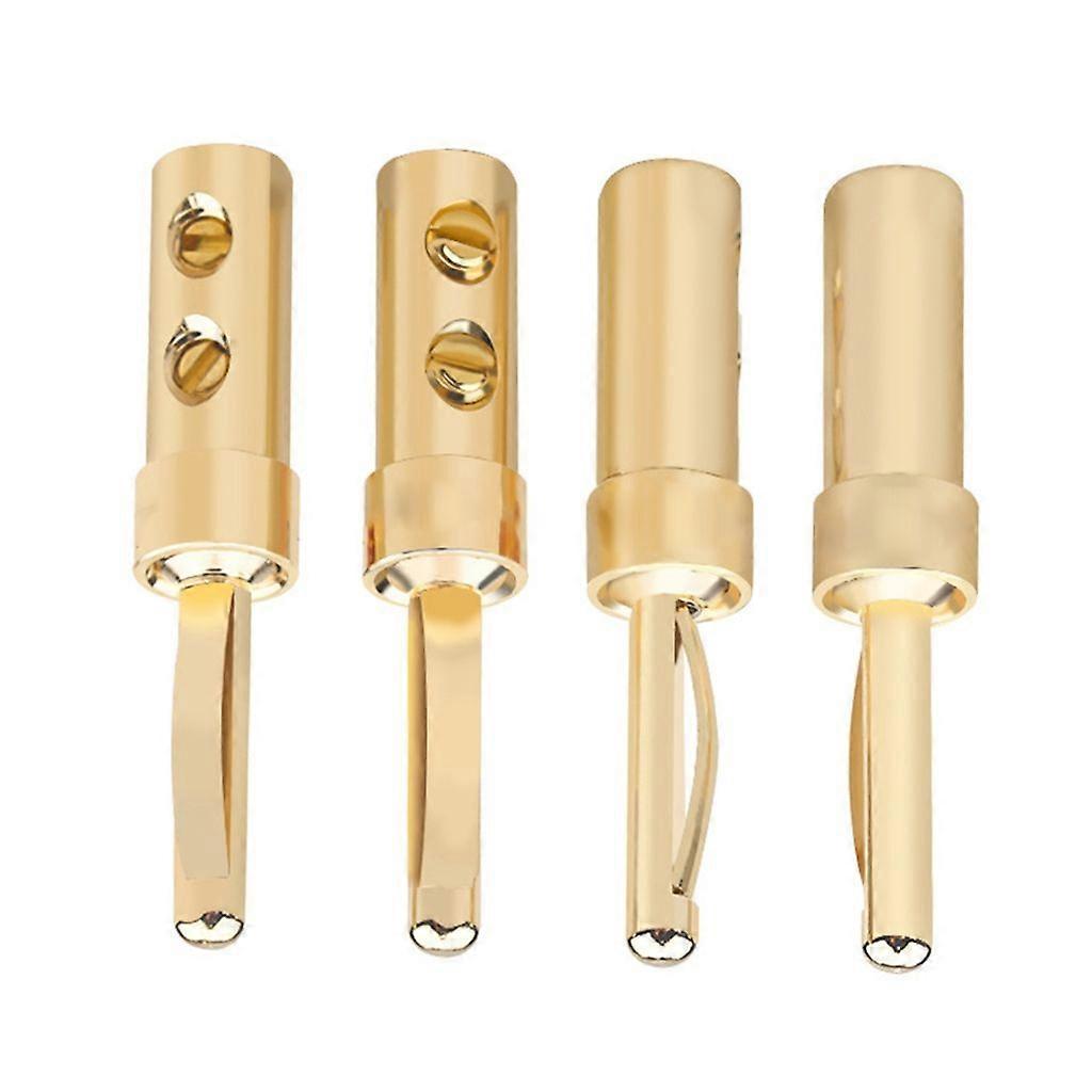 Vergoldete Bananenstecker Für Hifi-audiosysteme Und Lautsprecher