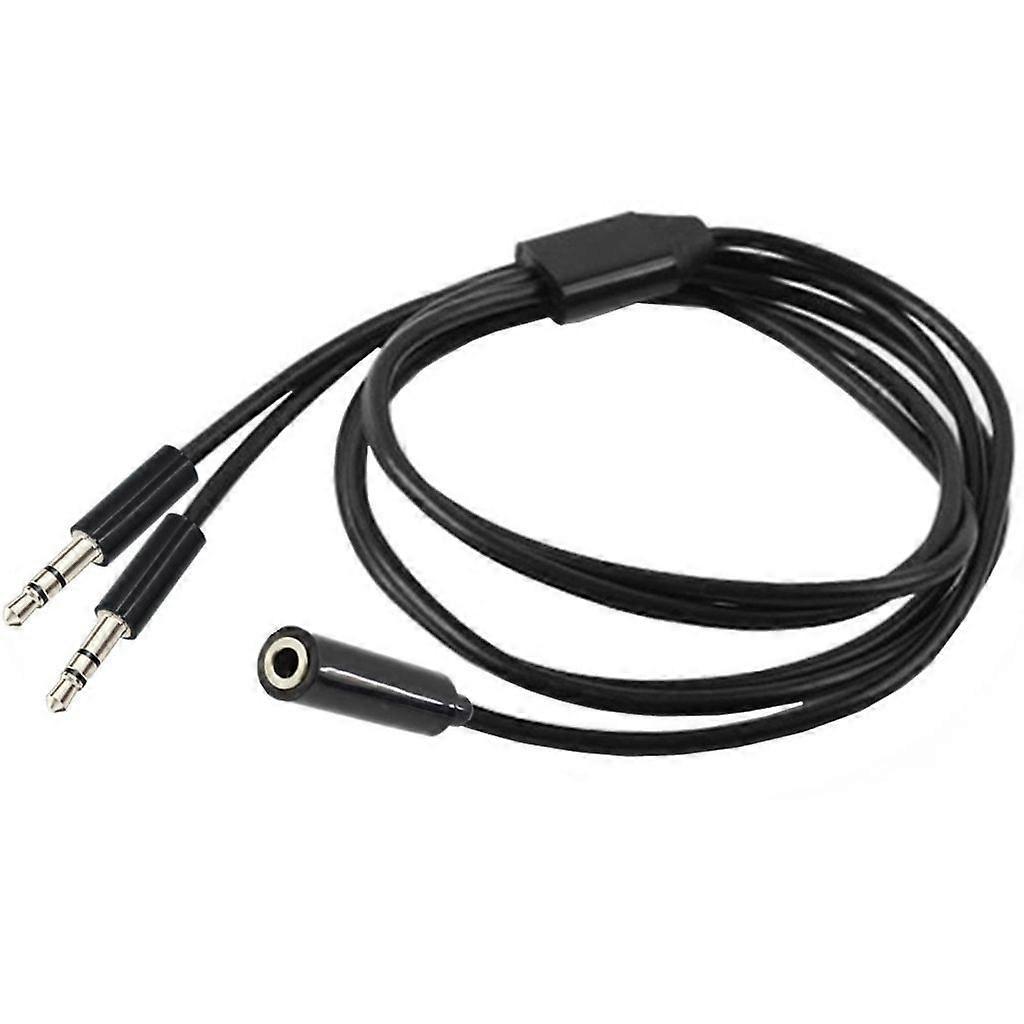 3,5-mm-splitterkabel (3,5-mm-buchse Auf 2 Stecker) Für Kopfhörer Und Lautsprecher