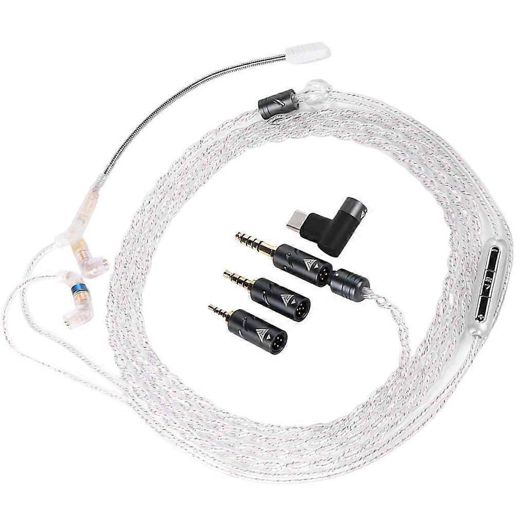 Verbessertes, Versilbertes Kabel Für Kabelgebundene Headsets (3,5 Mm/2,5 Mm/4,4 Mm/usb-c-stecker).
