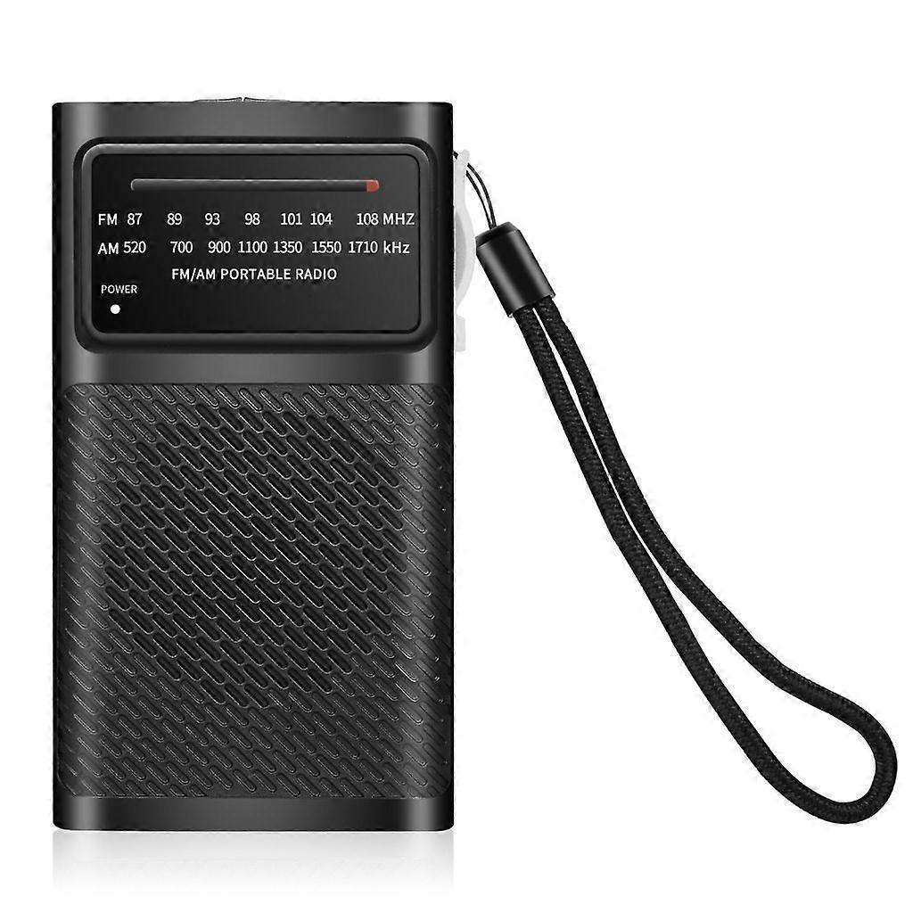 Tragbares Am/fm-radio, Batteriebetrieben, Mit Lautsprecher Und Kopfhöreranschluss
