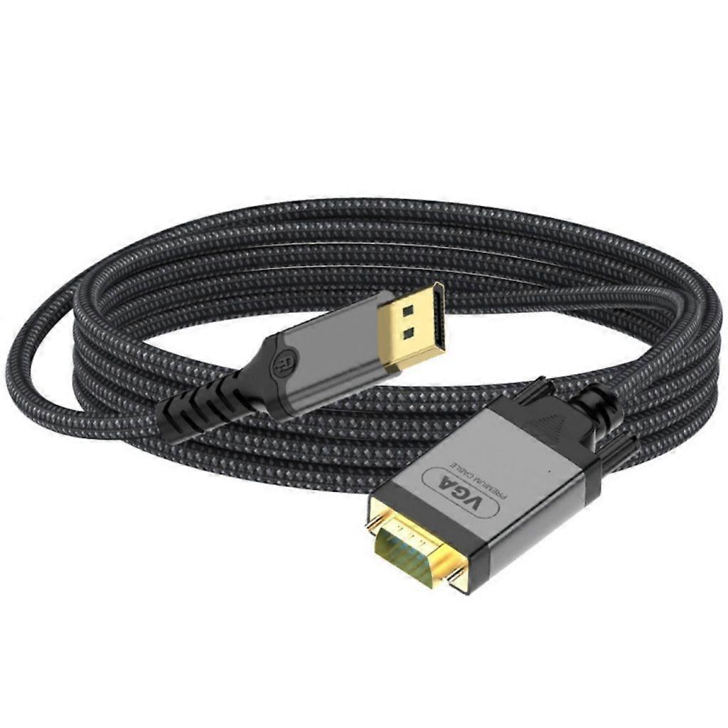 1080p Displayport-zu-vga-adapterkabel, 2 M Lang Für Nahtlose Notebook-videoübertragung