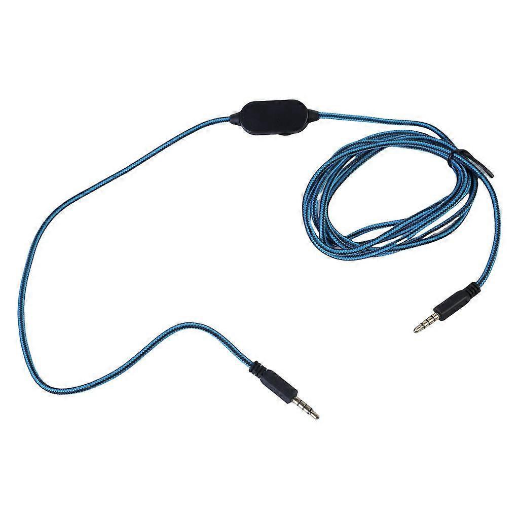 Nylongeflochtenes Gaming-headset-soundkabel Für Aw310h Mit Einfacher Stummschaltung