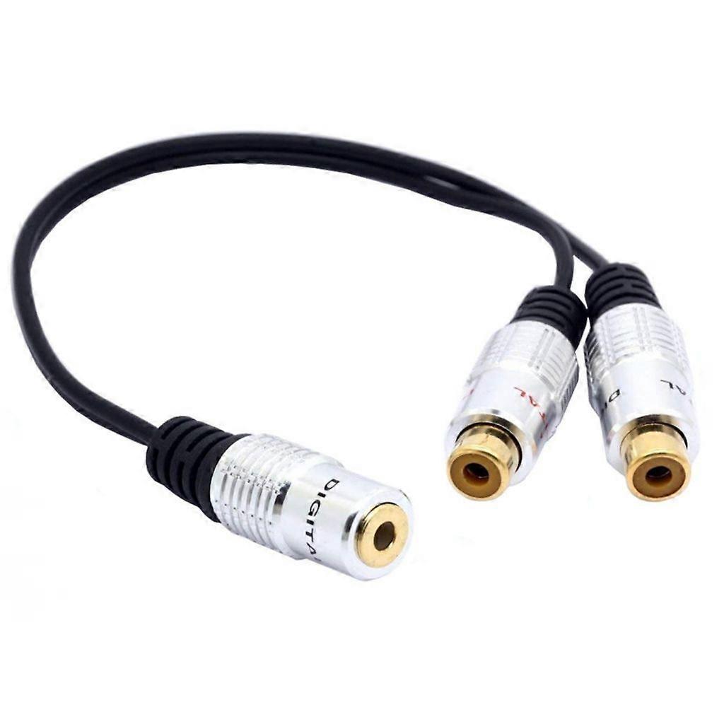 Vergoldetes Kabel, 3,5-mm-klinkenbuchse Auf 2 Cinch-buchsen – Genießen Sie Erstklassigen Klang