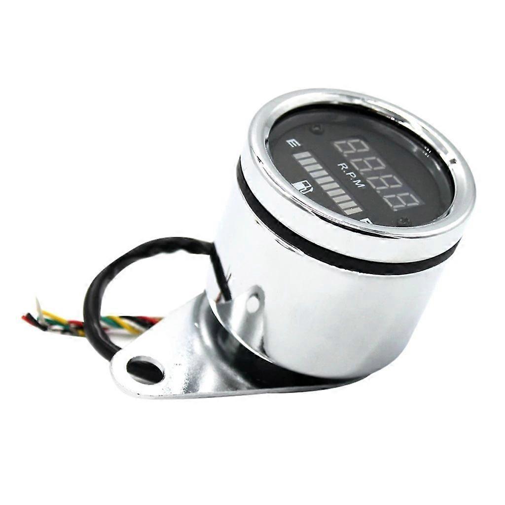 Multifunktionales Motorrad-instrumentenpanel Mit Lcd-display Für Geschwindigkeit Und Kraftstoff, 12 V