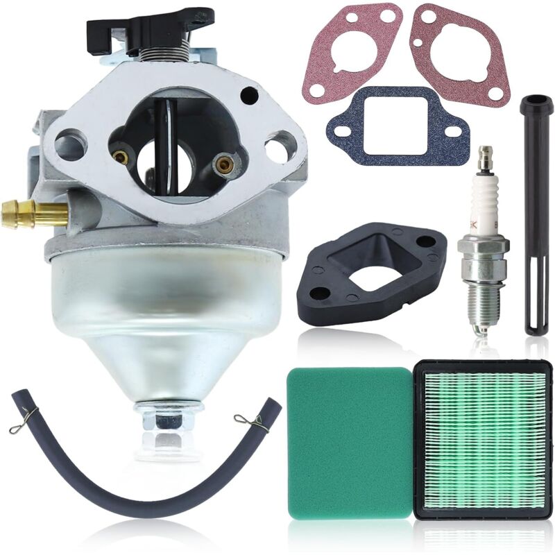 Aumel Vergaser-reparatursatz Für Honda Gcv190 Freischneider, Bestehend Aus Vergaser, Luftfilter, Vergaserdichtungssatz, Zündkerze, Vergaserisolator Und Kraftstofffilter