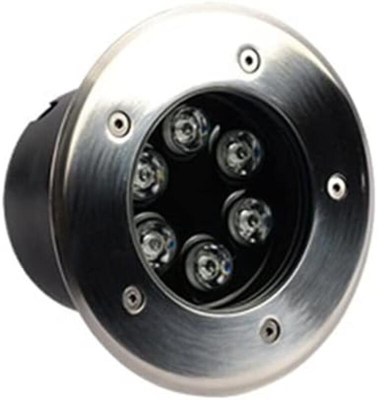 Led-einbaustrahler, 6 Watt, Schutzart Ip65, Siebenfarbiges Licht, Außenbeleuchtung, Integrierter Transformator, Geeignet Für Einfahrten Und Terrassen.