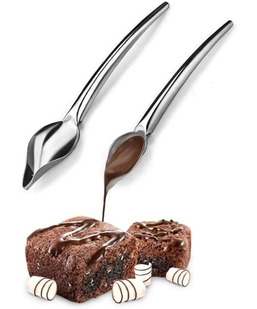 Dekolöffel Schokoladenlöffel Aus Edelstahl Dekorationslöffel Zuckerguss-dekor Für Kuchen Servierlöffel Dessertlöffel Dekorativer Löffel Für Kuchen Dekor Gebäck Werkzeuge Zubehör