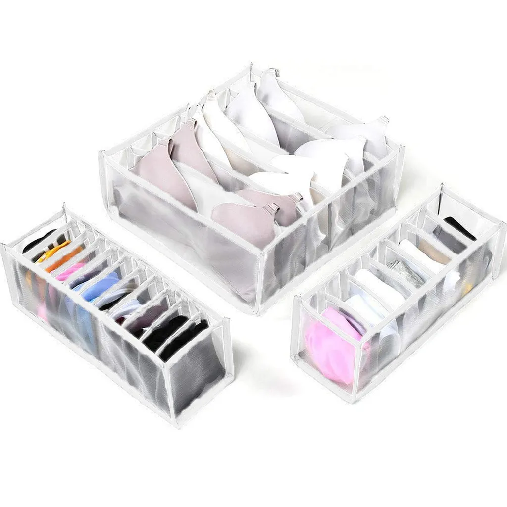 3er Set Home Schubladen Aufbewahrungsbox, Kleiderschrank Schrank Organizer, Für Unterwäsche Bh Socken Höschen