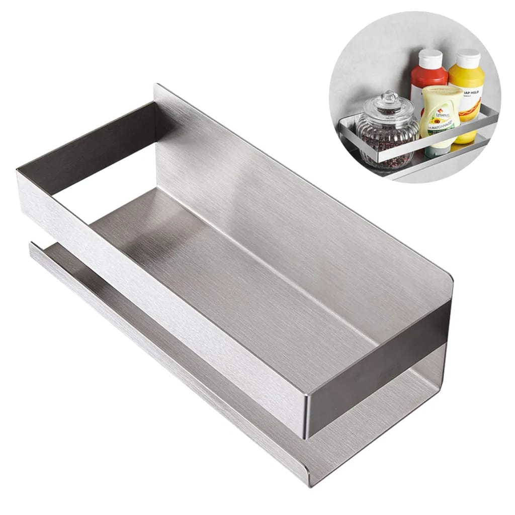 Spice Rack Organizer Einstufiger Kühlschrank Gewürzaufbewahrungsregal, Einfach Zu Montierende Seite Des Kühlschranks Kann Gewürze, Ein Glas Olivenöl Und Speiseöle Aufnehmen