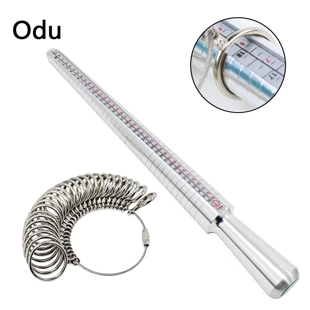 Ring Sizer Messung Finger Ring Gauge Measurer/dorn Silber Finger Sizer Lineal Finger Sizing Tools