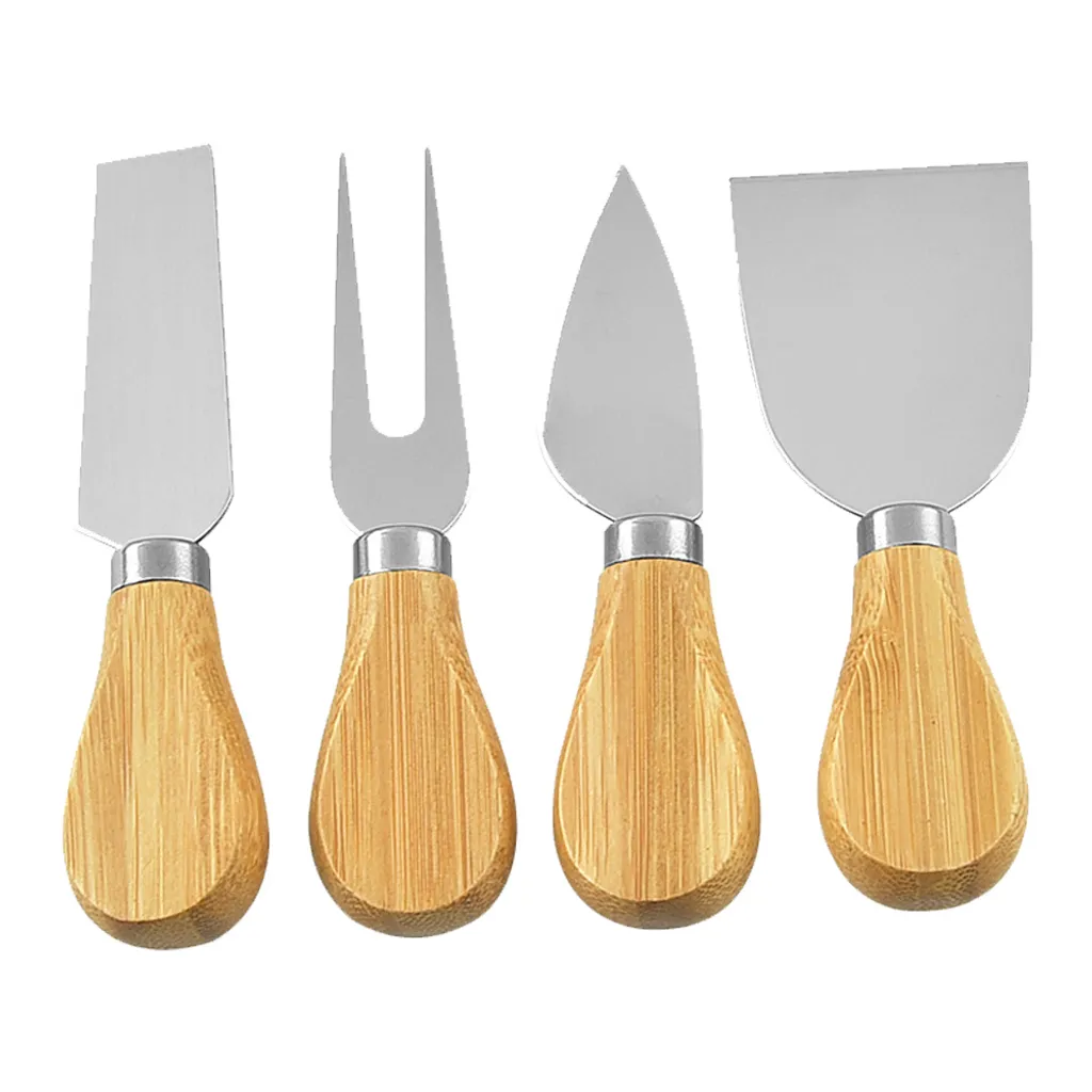 4-teiliges Käsemesser-set Mit Griff Aus Akazienholz