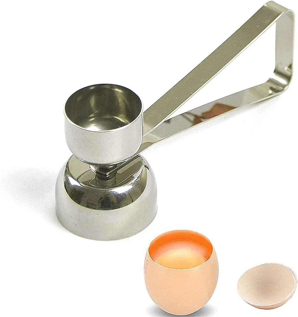 Edelstahl-eieröffner Sheller Separator Für Pochierte Eier Zwei-in-eins-doppelkopf-eieröffner Edelstahl-zwei-in-eins-doppelkopf-eieröffner Haushalt Küche Eierschalenöffner