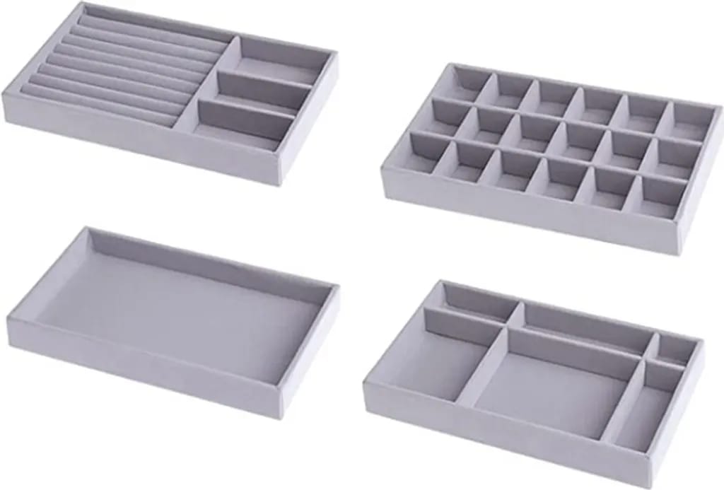 Kitchenmore Schubladen Organizer,schmucktablett Stapelbar,schmuckkasten Schmuckaufbewahrung Schubladeneinsatz Für Schmuck,ohrringe,armband,ringe